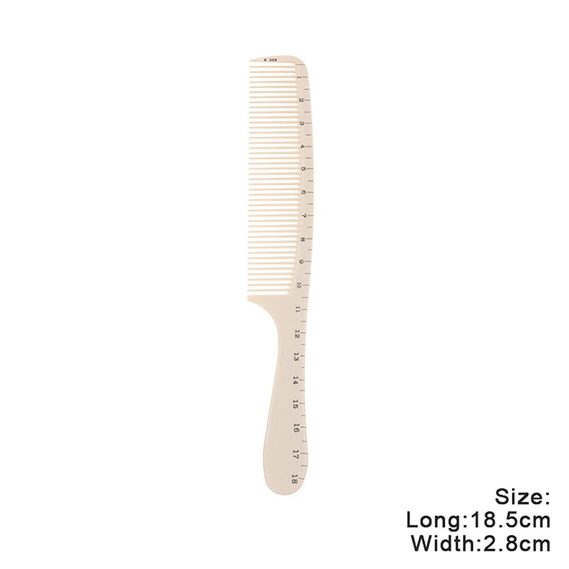 Scale Marked Professional Barber Comb Laser Ruler Hair Cutting Styling Tool Salon Hairdressing Plastic Modeling Brush Supplies Vue A8