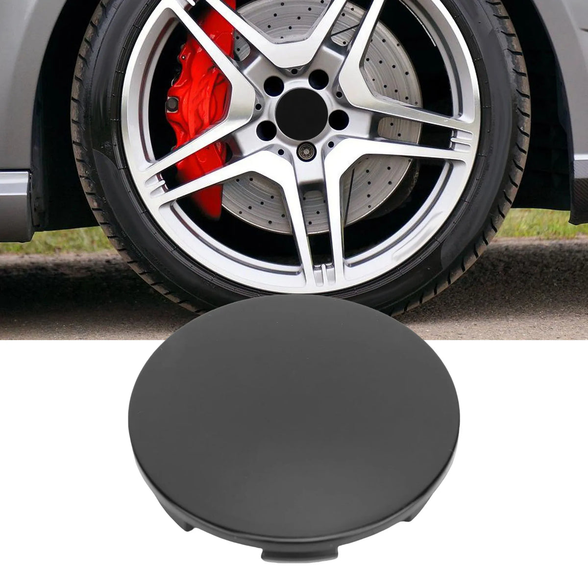 4Pcs Wheel Center Caps for Rim Hub Car Universal Replacement Accessories Parts OD 68mm ID 62mm Vue