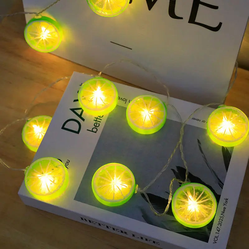 3M 20 Led Lemon String Lights Indoor Atmosphere Birthday Decoration Girl Room Battery Lights Outdoor Waterproof Outdoor 033 Vue