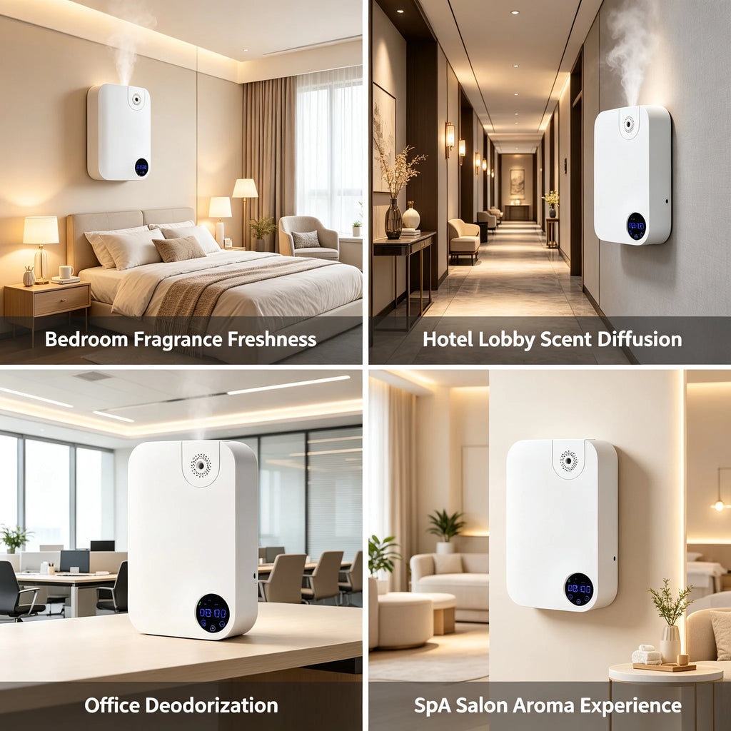 12W Cold Air Essential Oil Diffuser Smart Timer 180ml Essential Oil Diffuser Vue