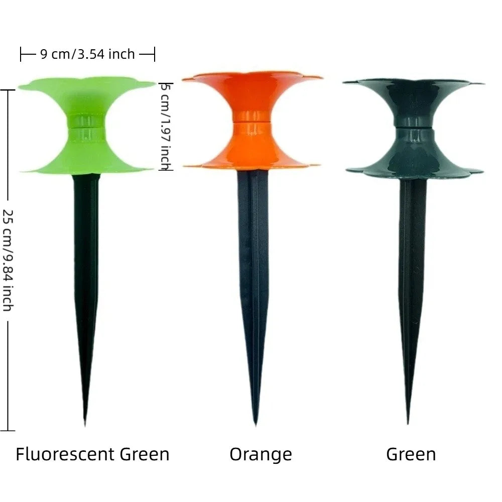 Flower Shaped Garden Hose Guide Labor-Saving Plastic Hose Holder Directional Protection Hose Support Stake Garden Lawn Vue