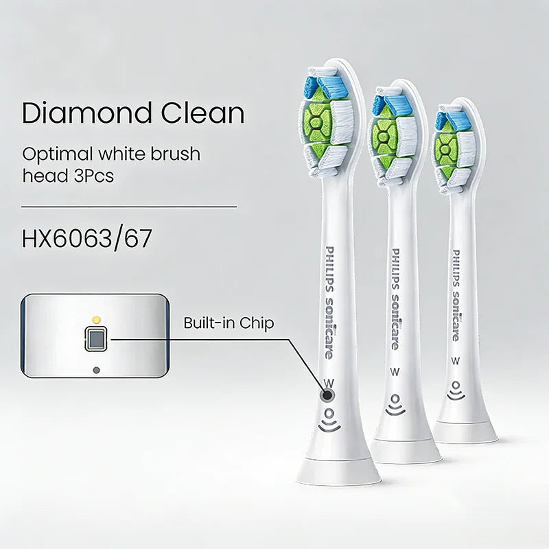 Philips HX6063 Electric Toothbrush Head Clean Teeth Yellow Plaque Bright White Teeth Suitable For PHILIPS Series HX3 HX6 HX9 Vue