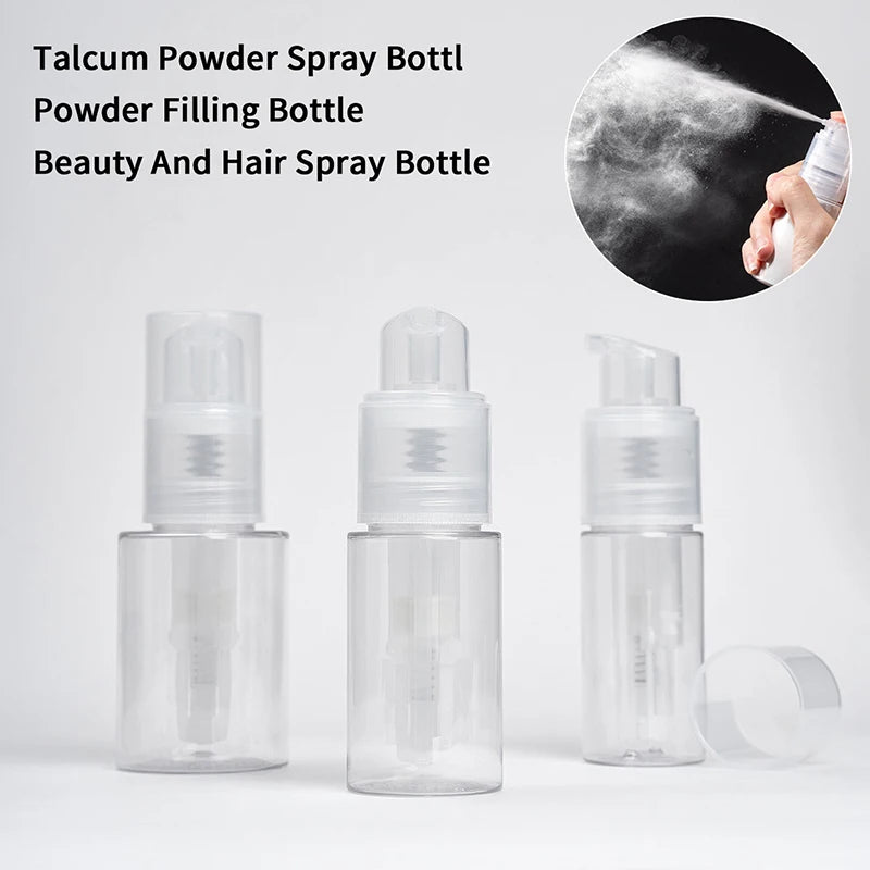 18/60/80/120ml Barber Powder Atomizer Bottle Talcum Spray Lotion Dispenser Travel Salon Container Vue