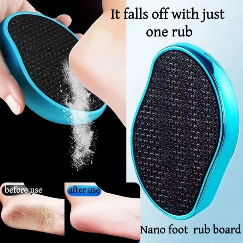 Nano Glass Foot File, Manual Foot File, Wet Dry Scab Removal, Washable and Reusable, Professional Foot File, Used for Foot Care Vue