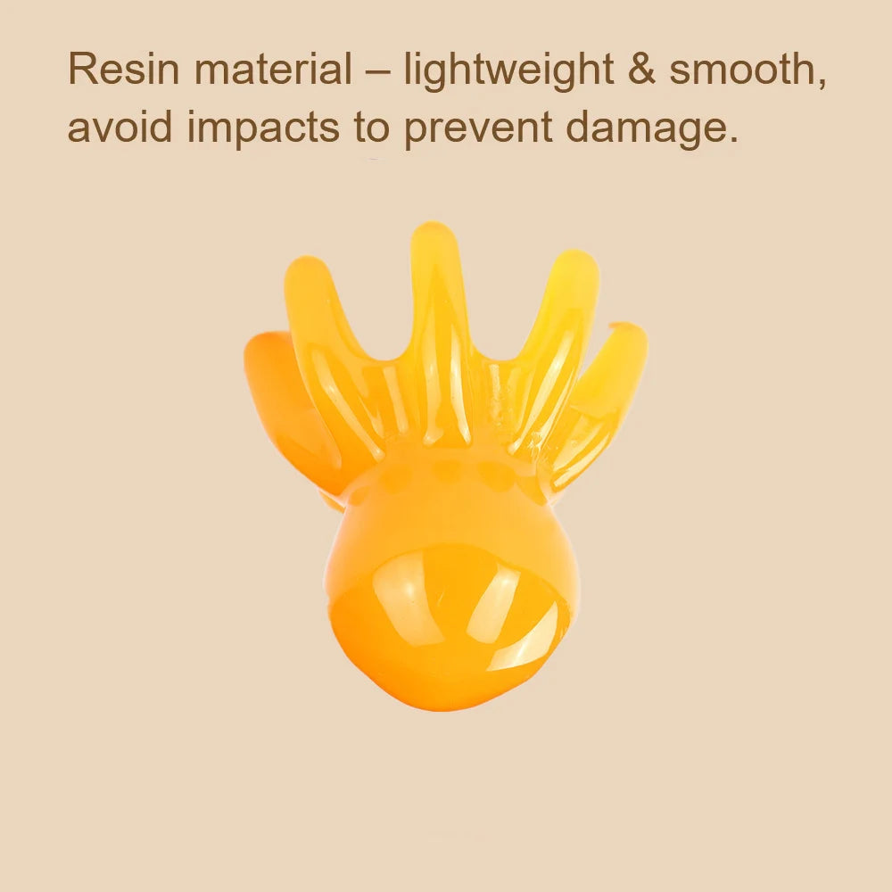 Cute Octopus Scalp Massage Comb (Resin)｜Korean Hair Care, Stress Relief, Anti-Hair Loss, Portable Head Massager for Home & Trave Vue