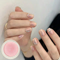1pc Nail Powder Magic Mirror Powder Pearl Powder Holographic Gradient Aurora Nail Art Creation Summer Ins Style Y2K Vue Pink-1pc