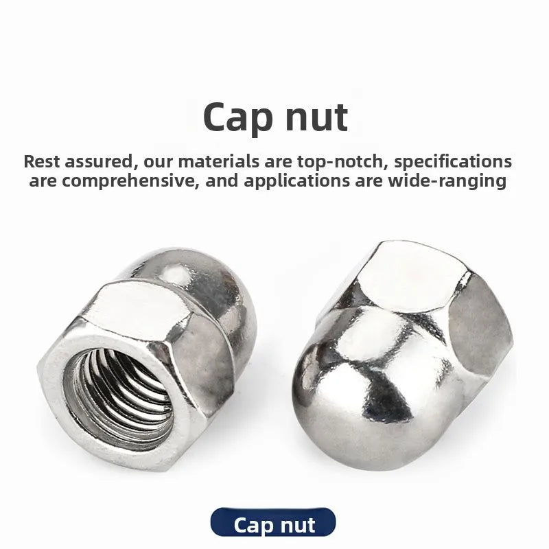 304 Stainless Steel Acorn Nuts Domed Cap Nuts for Furniture Automotive Decorative Use M3 M4 M5 M6 M8 M10 M12 Vue