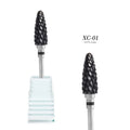 3/32 Safe Professional Black Ceramic Nail Drill Bits Nail Cleaning Polishing Head for Manicure Gel Polish Removal Vue style1