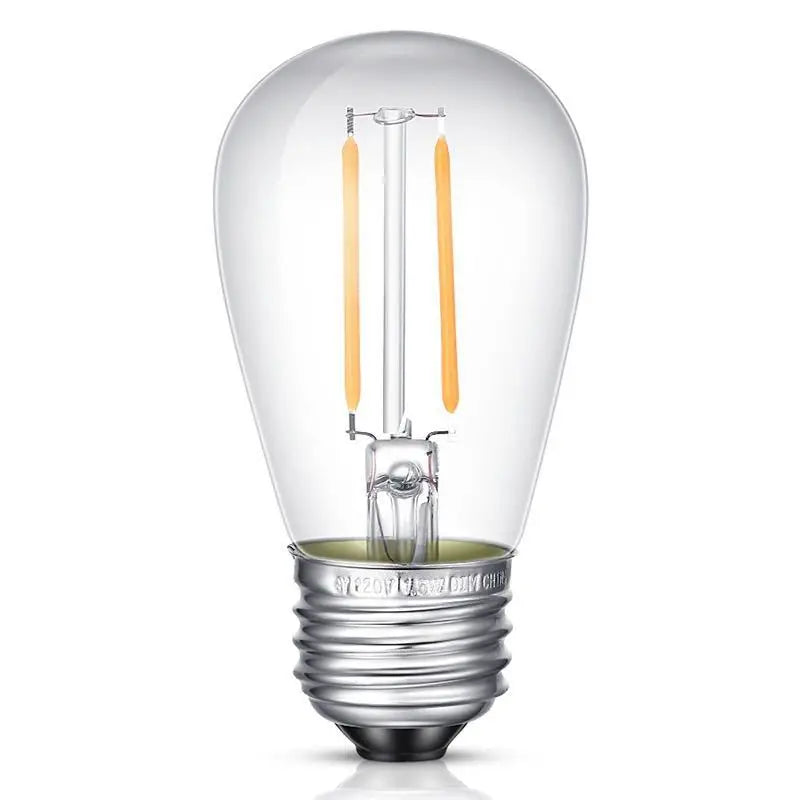 LED S14 Replacement Light Bulbs E27 Shatterproof Retro Edison Bulbs 220V for Waterproof IP65 Outdoor String Lights Vue