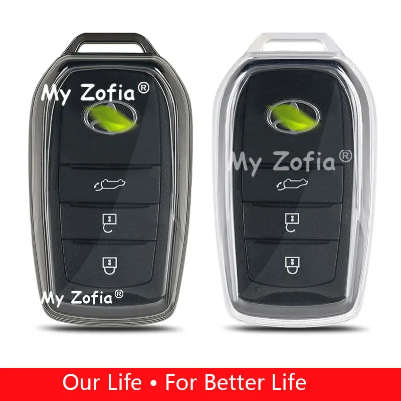 Ultra Thin Transparent TPU Car Key Cover Shockproof Anti-scratch Full Wrap Key Case Accessories For Toyota RAV4 XA60 2026 2027 Vue