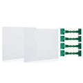 ABKW-Splash Protection Shield With Mechanical Clamp For Wheel- Clay Screen 34X9 Inch For Pottery Tool Vue As Shown