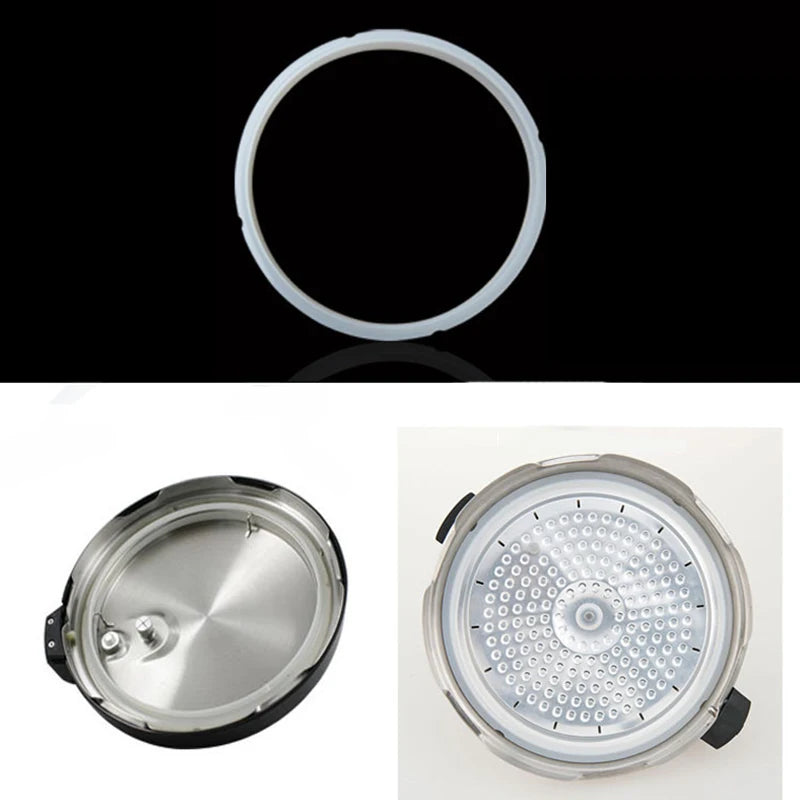 1PCS 18/20/22/24cm Silicone Rubber Gasket Cooker Lid Sealing Ring Electric Pressure Cooker Replacement for 2-6L Cooker Gaskets Vue