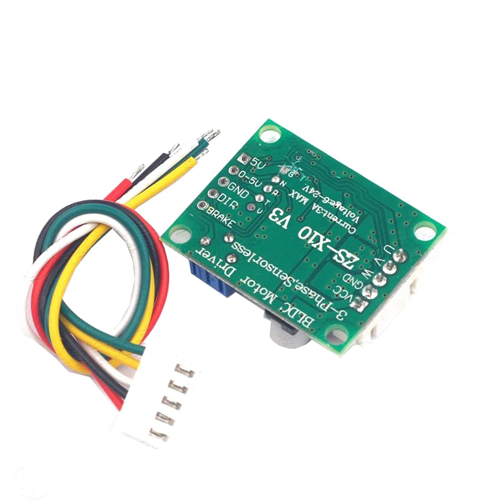 DC6-20V 60W Three-phase Brushless Motor Speed Controller Without Hall BLDC Driver Board Module Motor Speed Governor With Cable Vue Default Title