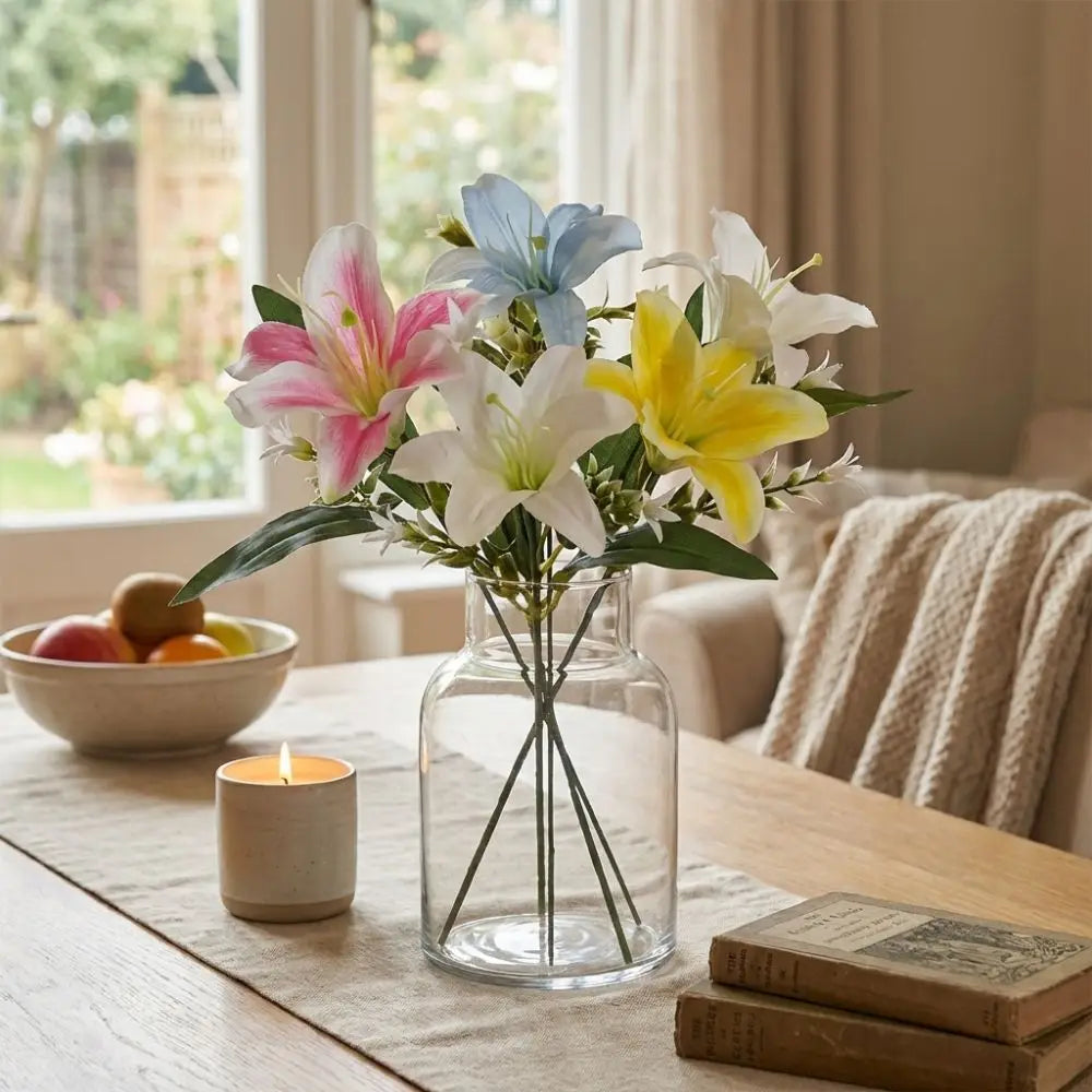 Centerpiece Plastic Artificial Flower Branch Real Touch Handmade Wedding Bouquets DIY Craft Simulated Flower Home Decor Vue