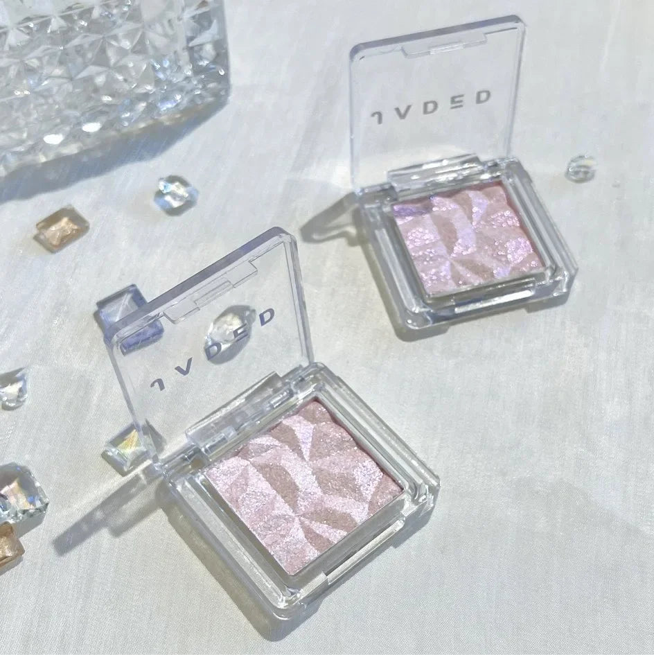 Highlighter Eyeshadow Palette Monochrome Diamond Sparkling Fine Shimmer Sequin Pearly Chameleon 3D Eye Shadow Pigment Contour Vue 02-1pc