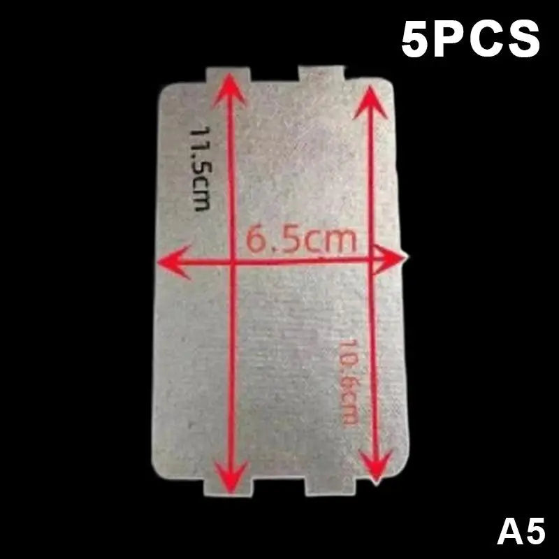 5/10pcs Microwave Oven Mica Sheet Waveguide Cover Plate Universal Cuttable Heat-Resistant For Hair Dryers Toasters Heaters〔CC11〕 Vue A5