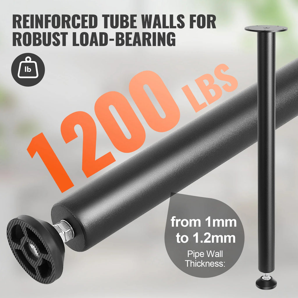 Heavy Duty 28" Steel Table Legs Adjustable Foot Cup Set of 4 Furniture Table Legs Vue