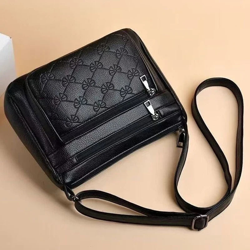 Fashion Classic Quilted Messenger Bag Secure Multi-compartment