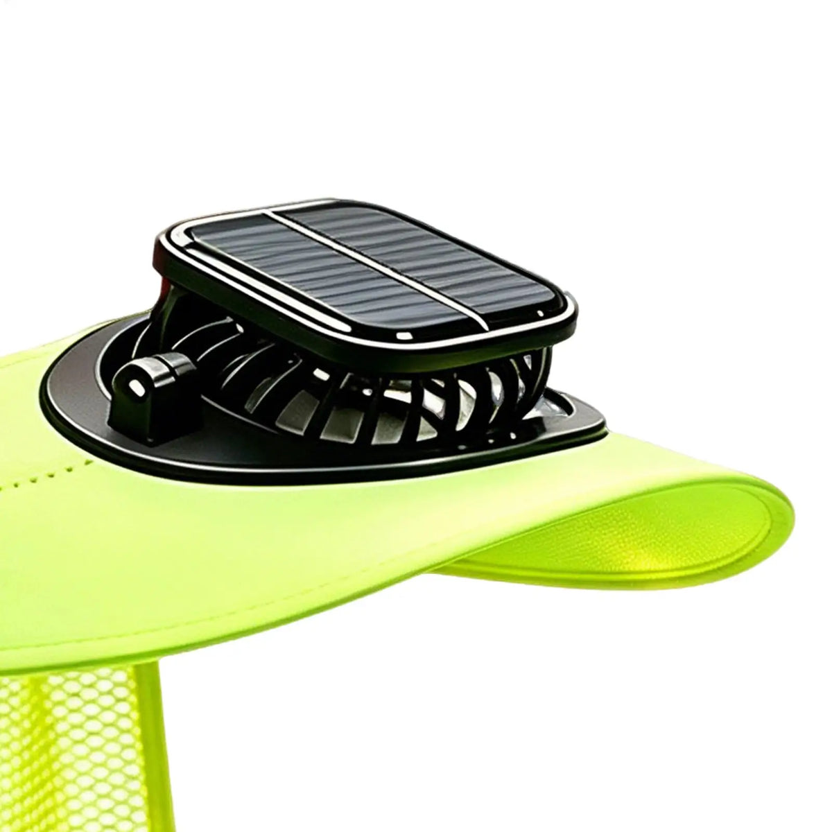 Solar Powered Hard Hat Sun Visor, Wide Brim Helmet Cap With Cooling Fan,Outdoor Safety Helmet Sun Shade Fishing Hat Multipurpose Vue