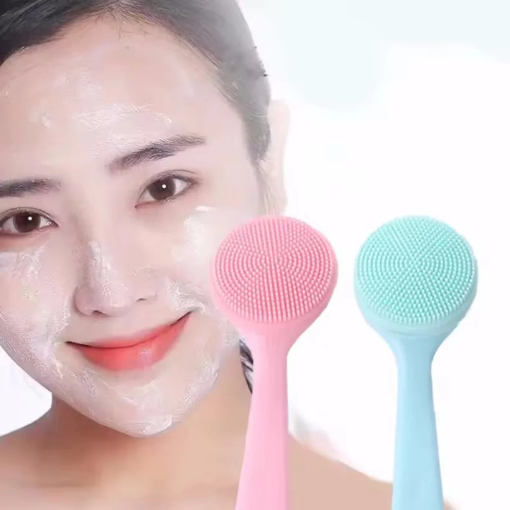 Silicone Face Wash Brush Soft Skin Friendly Face Skin Scrubbers Scrub Pad Face Nose Clean Blackhead Removal Brushes Tools Vue
