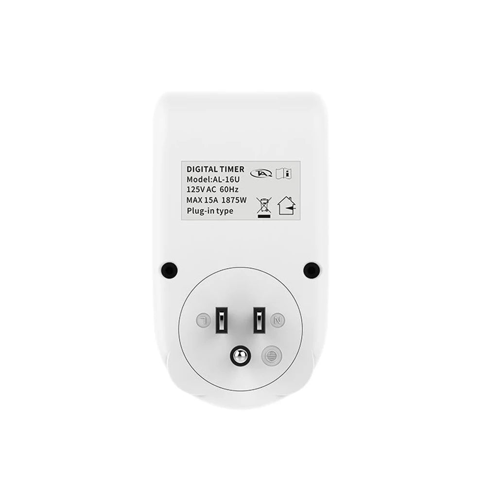 EU/US/UK Plug Timer Switch 1785W/2300W Energy Saving Digital Kitchen Timer 10A/15A Outlet Week Hour Programmable Timer Socket Vue