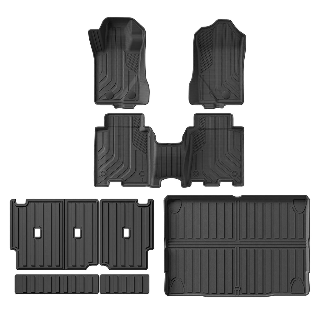 for Ford Bronco 4 Door 2021 - 2024 Car Floor Mats Cargo Liner Trunk/Backrest Pad TPE 3D Left Rudder Vue Bronco 4men 8P