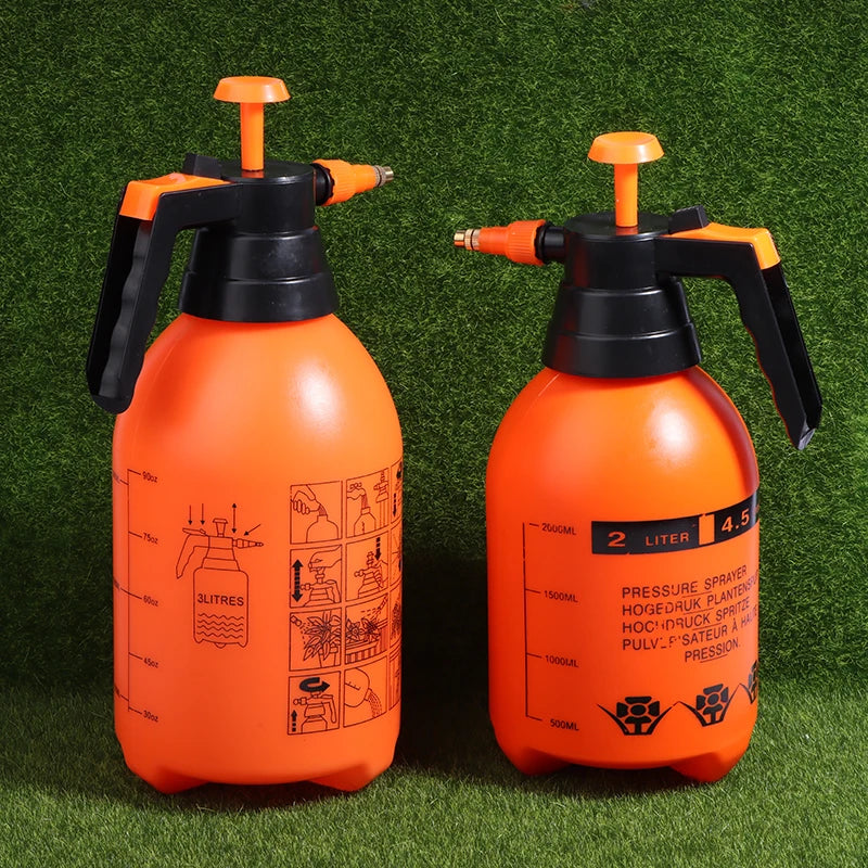 3/2L Handheld Pressure Sprayer Pump Spray Bottle Weed Killer Watering Can for Lawn Garden Plant Care Household Cleaning Vue