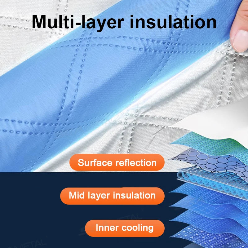 SEAMETAL Magnetic Car Windshield Snow Shield Snowproof Winter Snow Cover Four Seasons Universal Car Front Window Protector Cover Vue
