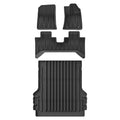 Smabee Right Drive for BYD Shark 6 2024-2026 Dual Cab Car Floor Mats Cargo Liner Trunk Pad TPE 3D Foot Mat Accessories Black Vue 24Shark RHD 4PCS