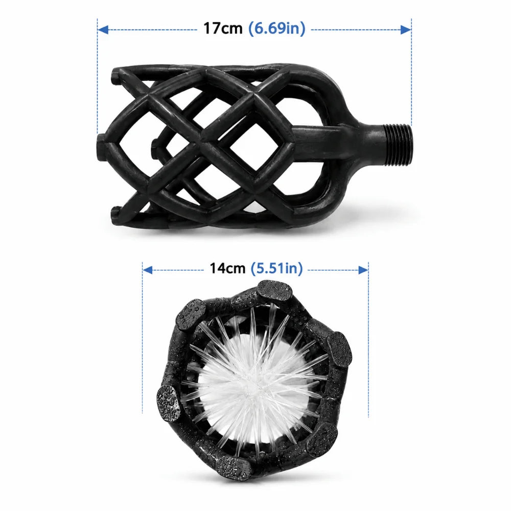 Circular Design Ring Shape Shower Head Dense Outlet Layout Steady Large Water Flow Massage Shower Sprayer Vue