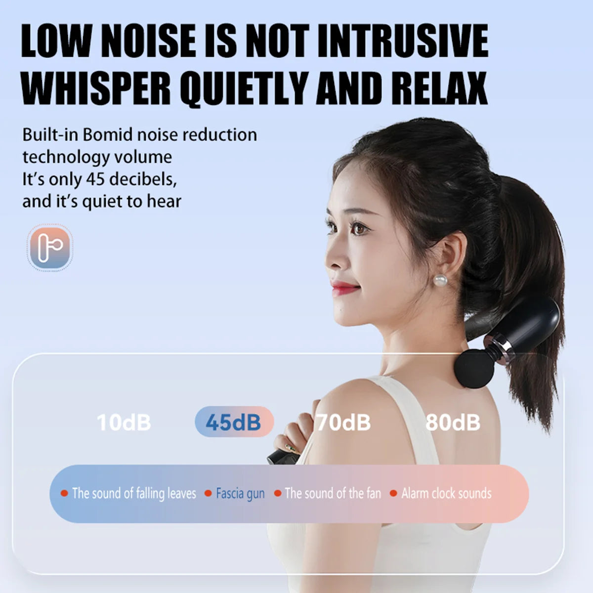 Electric Fascia Gun Massager Body Relaxation Trigger Point Massage Machine for Fitness Hammer Home Handheld Hammer Vue