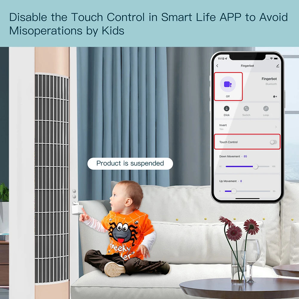 Smart Bluetooth Finger Button Pusher – App & Voice Control Smart Switch Robot Vue