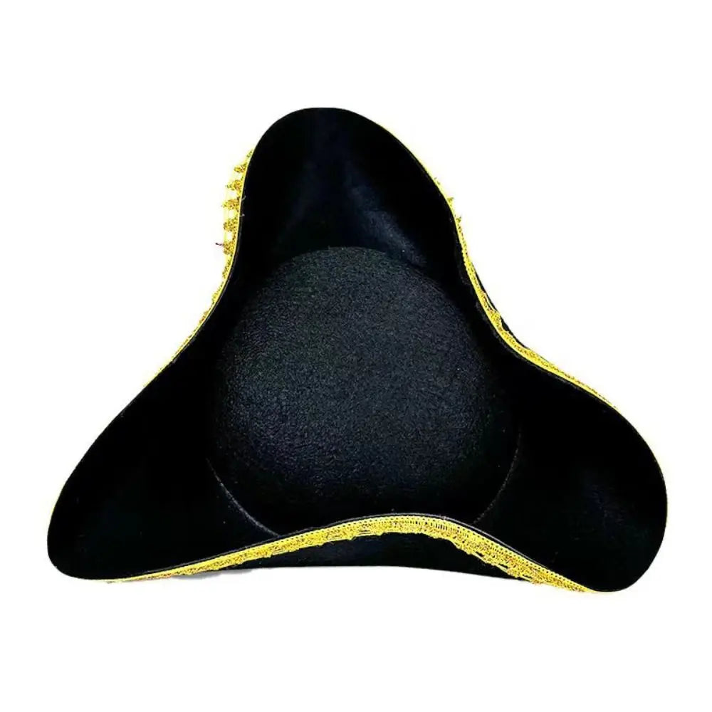 Halloween Jack Hat Cosplay Pirate Hat Dress Up Party Hat Captain Hat Funny Stage Performance Adult Tricorn Hat Men Women Vue