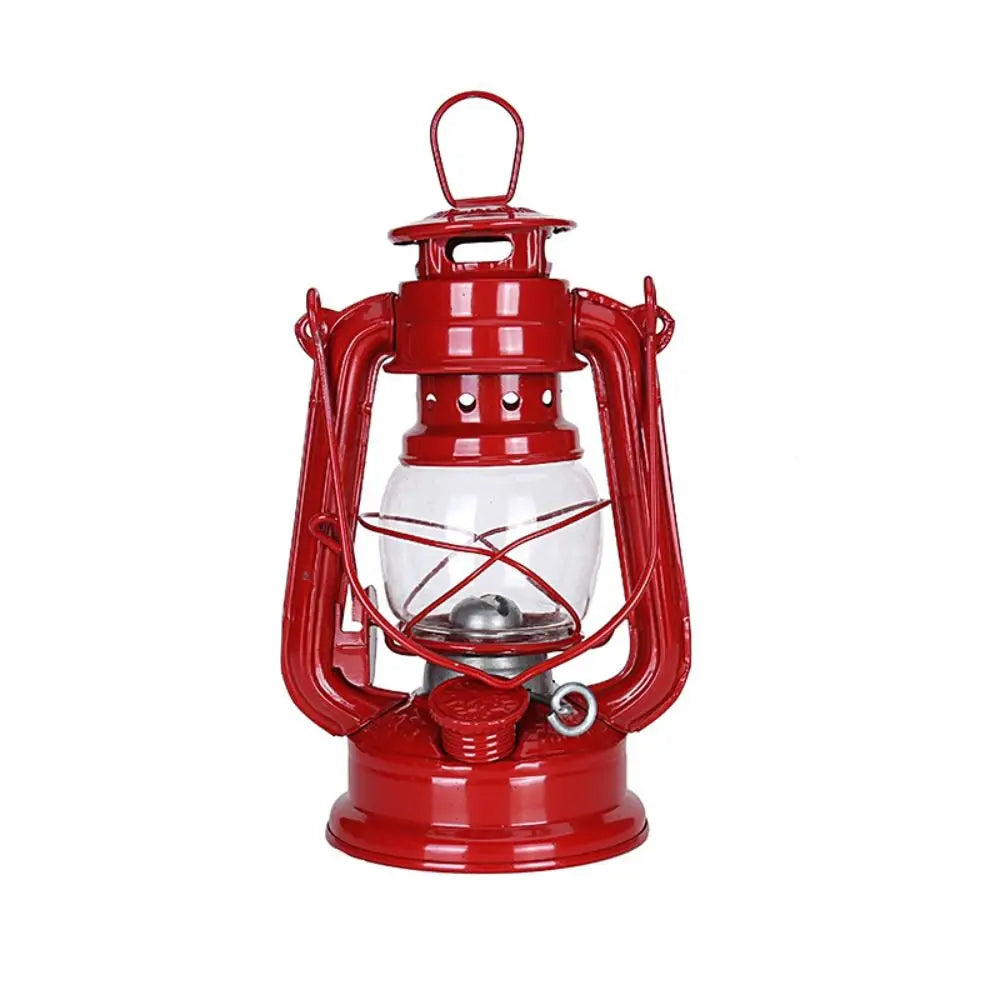 Not Rust Leakproof Creative Bedroom Pub Home Decor Portable Bar Cafe Oil Lamp Lamp Camping Lights Lantern Vue red-19cm