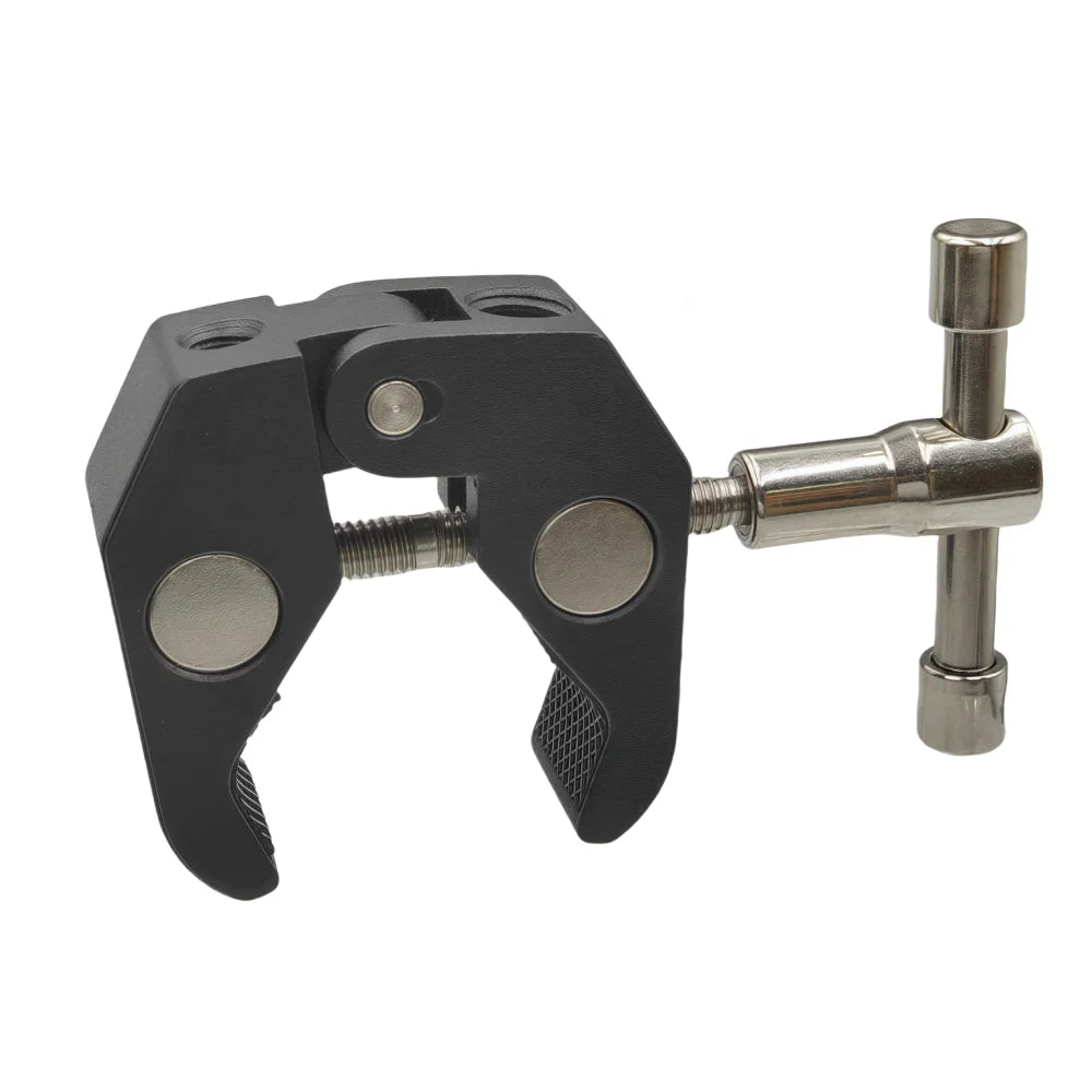 Aluminum Alloy Clamp Metal Mount Clip Arm Multi Functional With 3/8 1/4 Screw Hole For Tripod DSLR Camera Holding Stand Holder Vue