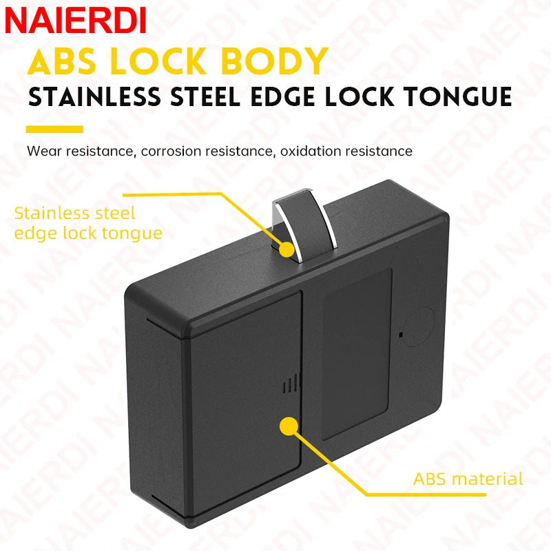 NAIERDI Electronic Cabinet Locks Digital Drawer Lock Combination Security Password Door Lock for Locker Keyless Safety Lock Vue