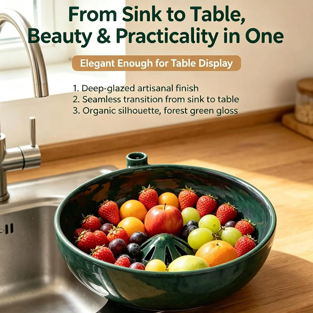 Berry Washing Bowl Rotating Berry Cleaning Colander Kitchen Fruit Washing Bowl for Vegetable Strawberry Cherry Tomato Grape Vue