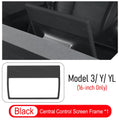 For Tesla Model Y Premium Juniper Model YL Model 3 2026 16-Inch Center Console Screen Protector Frame Interior Decor Accessories Vue Black (16 inch) 16-Inch Screen