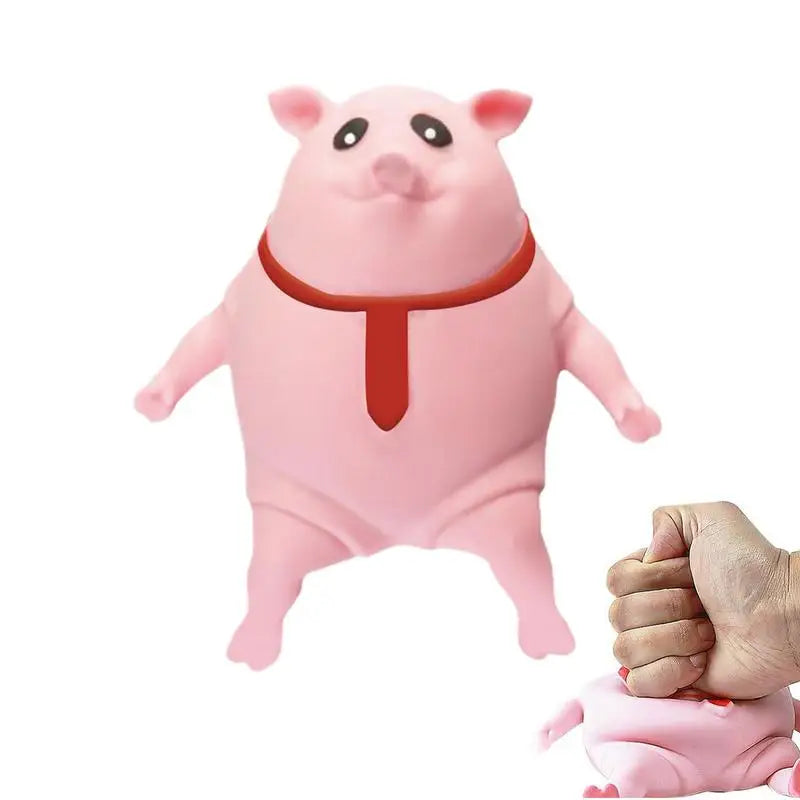 Pink Pig Squeeze Toy – Cute Sensory Fidget Toy for Kids & Adults Sensory Squeeze Toy Vue