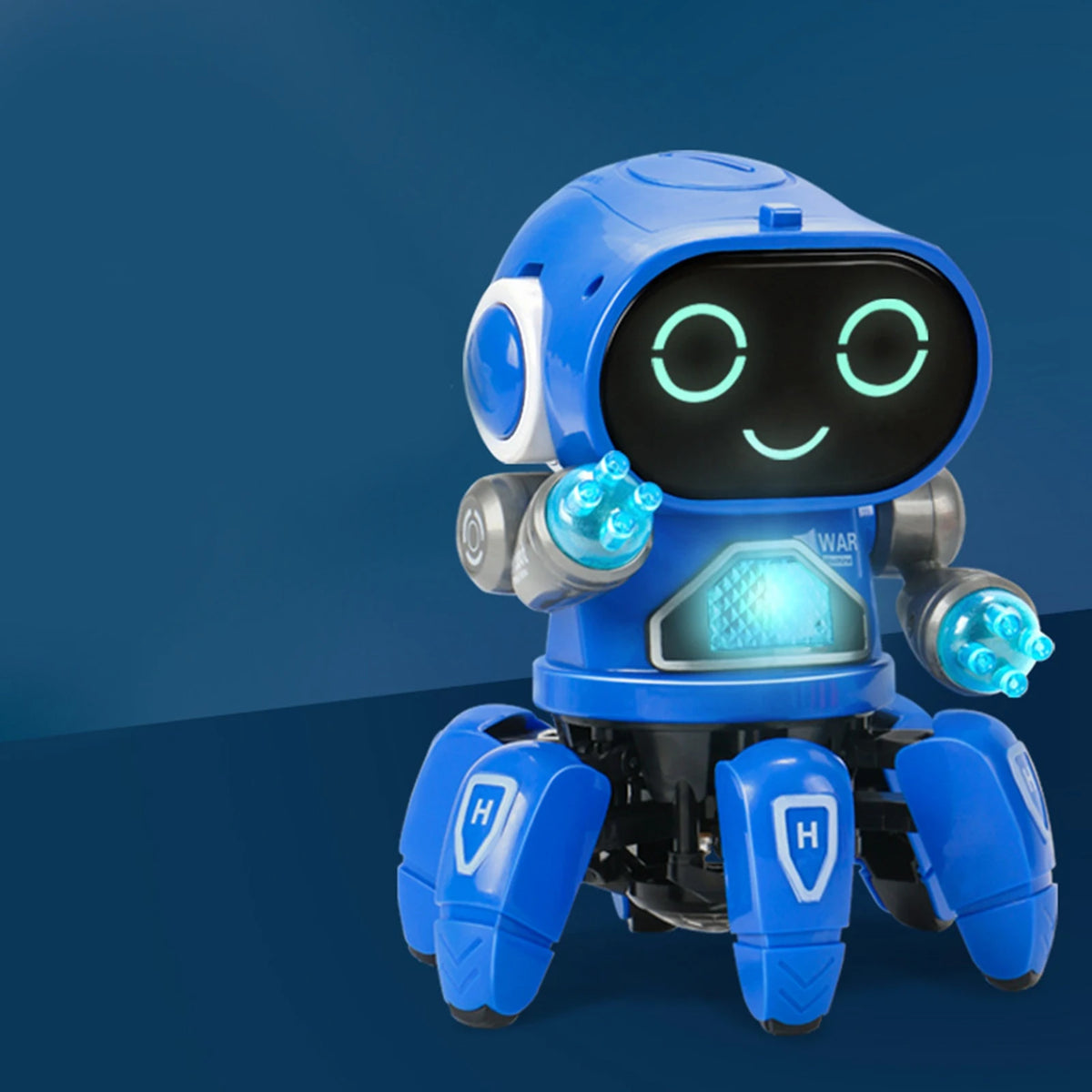 Children Electric Robot with Six Claws Plastic Intelligent Dancing Singing Light for Boys Vue
