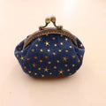 Denim Star Coin Purse for Women Mini Wallet with Buckle Card Holder Small Pocket Purse Everyday Use Vue A1