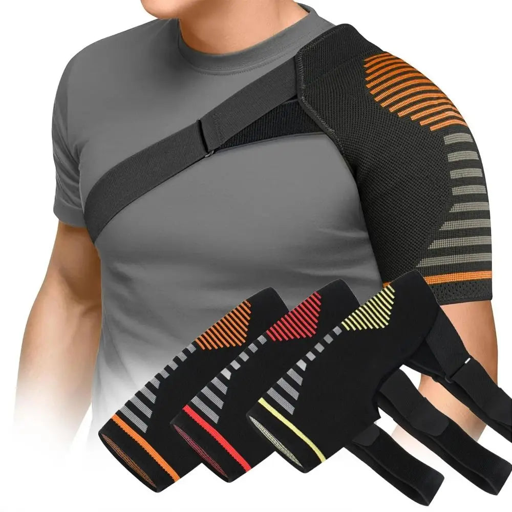 Knitted Compression Shoulder Brace Adjustable Breathable Shoulder Support Strap Protection Durable Shoulder Orthopedic Brace Vue