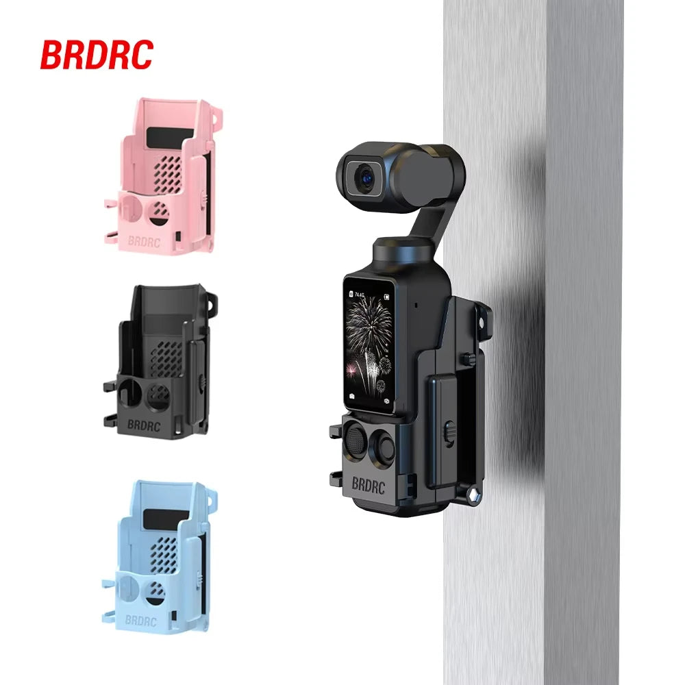 BRDRC Magnetic Mount for DJI Osmo Pocket 3,Quick Release Adapter Frame Holder,Pocket 3 Outdoor Travel Vlogging Accessories Vue
