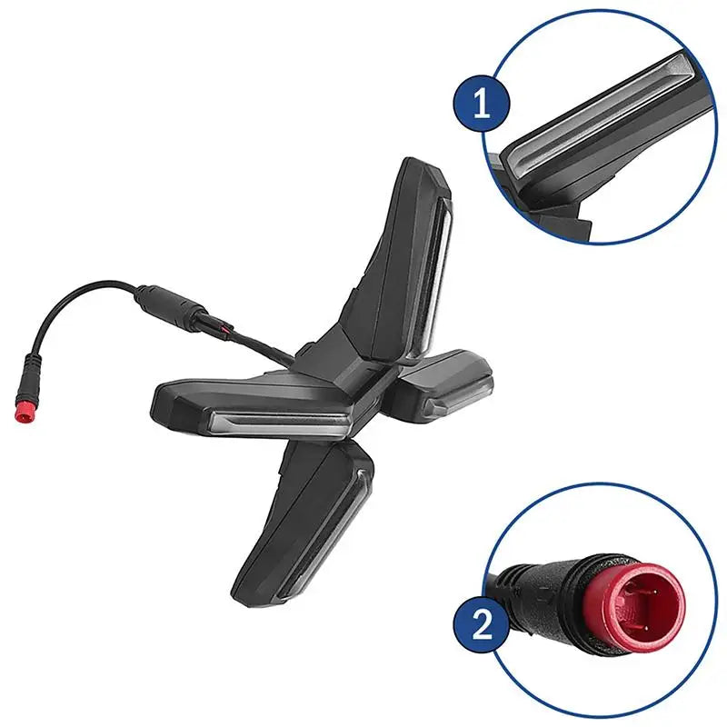 Electric Scooter ZT3 Pro 4W X Shaped Super Bright LED Front Light for Ninebot Mountain Trail Night Riding Vue