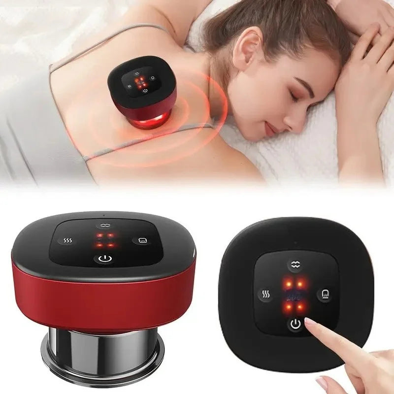 Electric Vacuum Cupping Massager with Heat & Scraping Cupping Massage Device Vue