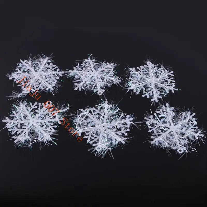 Christmas Snowflake Ornaments Set of 6 – Hanging Xmas Décor Christmas Ornaments Vue