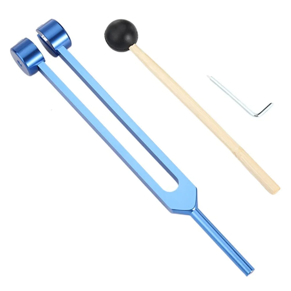 Healing Chakra 128 Hz Tuning Fork Set Aluminium Alloy Sound Therapy Bio-Acoustic Tuning Fork Colorful Adjustable Vue