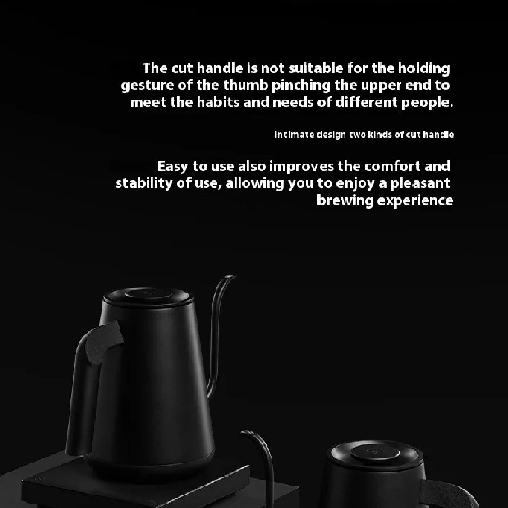 Timemore Fish Pro X 900ml Competition Temperature Control Pot Stainless Steel Electric Hand Flushing Pot Hand Brewed Coffee Pots Vue