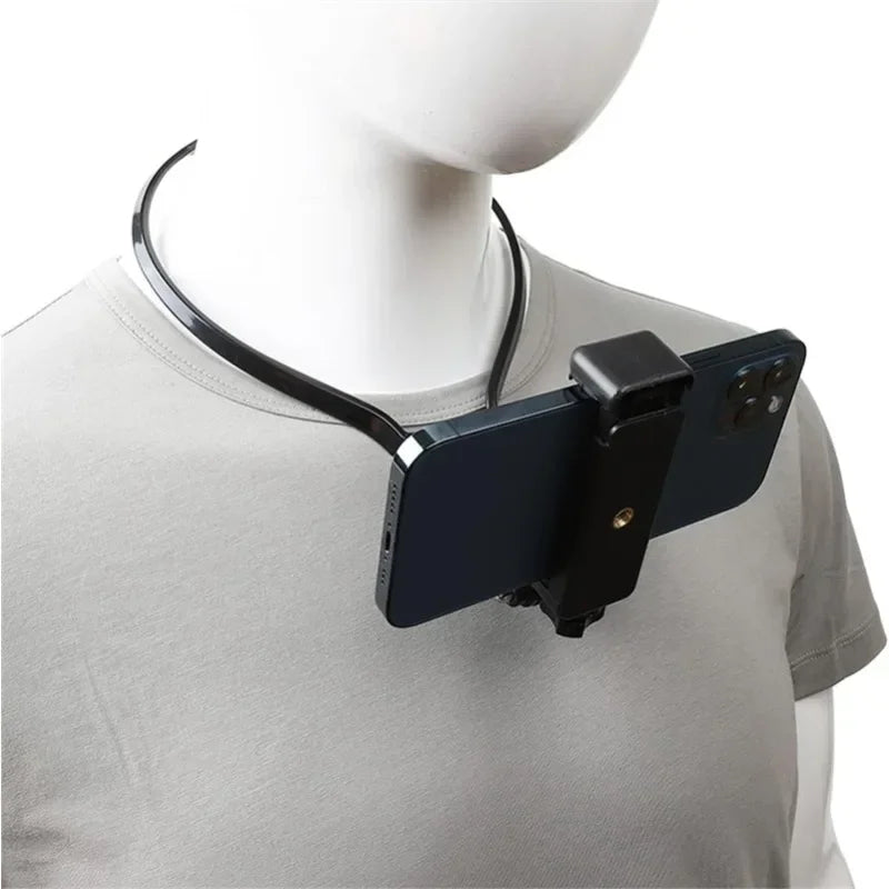Portable Outdoor First View Bracket Neck Hanging Phone Holder Universal Action camera For Sport Camera 7.2 inches Smart Phone Vue