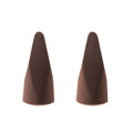 1/2pcs Fingertip Makeup Sponges Beauty Puffs Dual-Use Dry And Wet Fingertip Makeup Sponges Puffs Conical-shaped Makeup Sponge Vue brown-2pcs